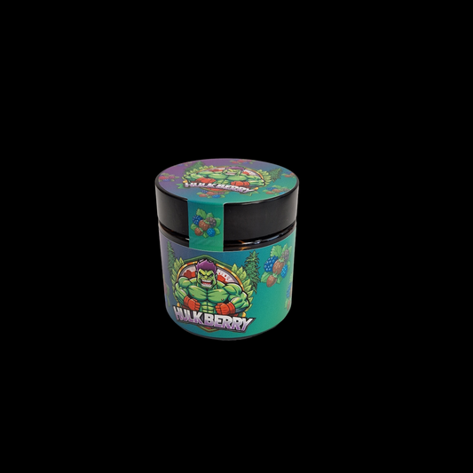 Designed Jar 60ml (3.5g) with Labels - HulkBerry