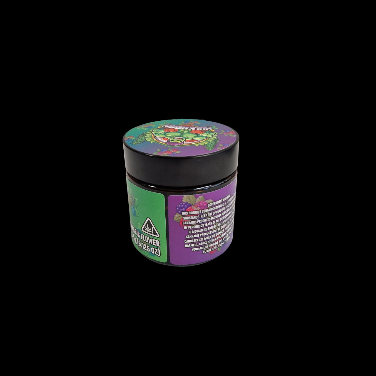 Designed Jar 60ml (3.5g) with Labels - Pineapple Kush