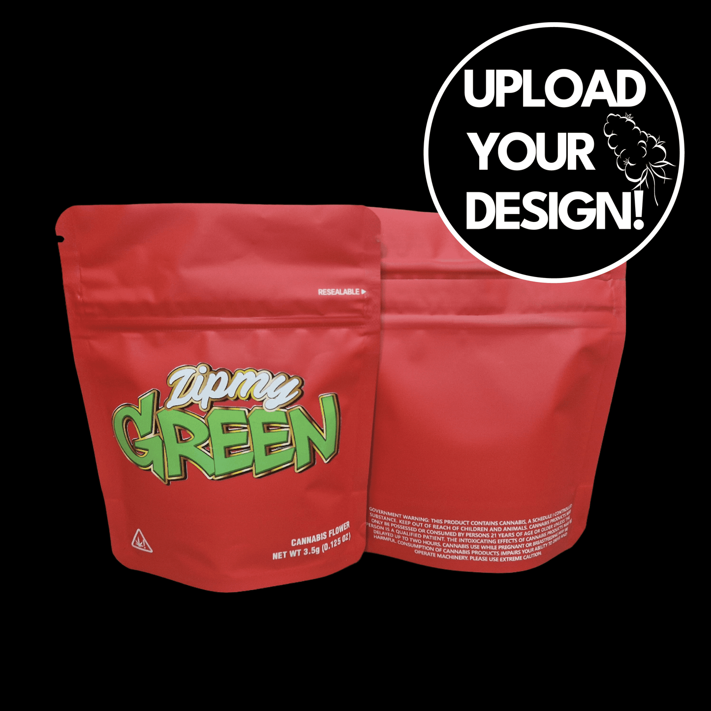 Custom Cali Bags Soft Touch 3,5g (Sticker)