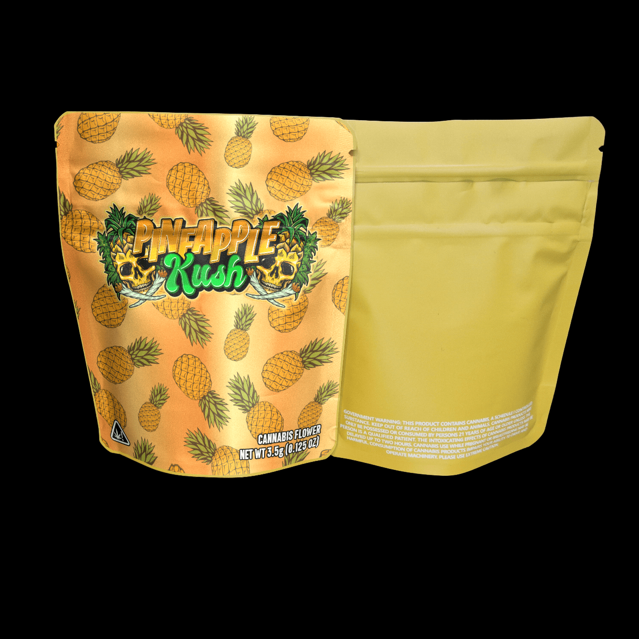 Designed Mylar Bags - Pineapple Kush