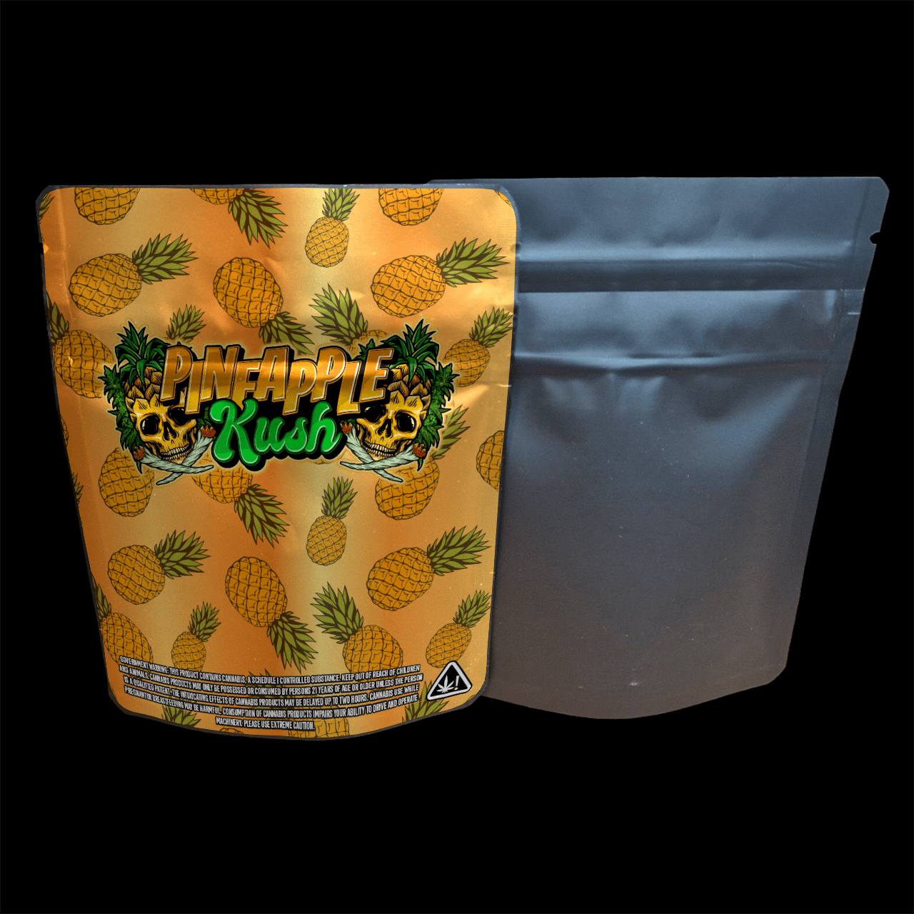 Designed Mylar Bags - Pineapple Kush