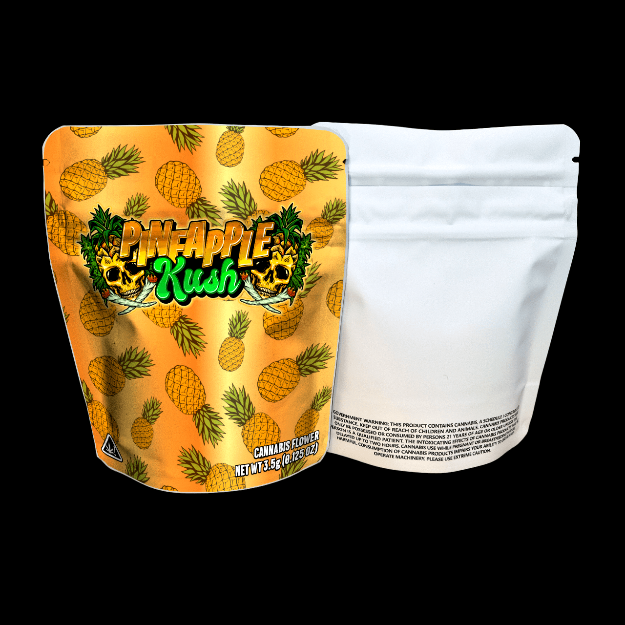 Designed Mylar Bags - Pineapple Kush