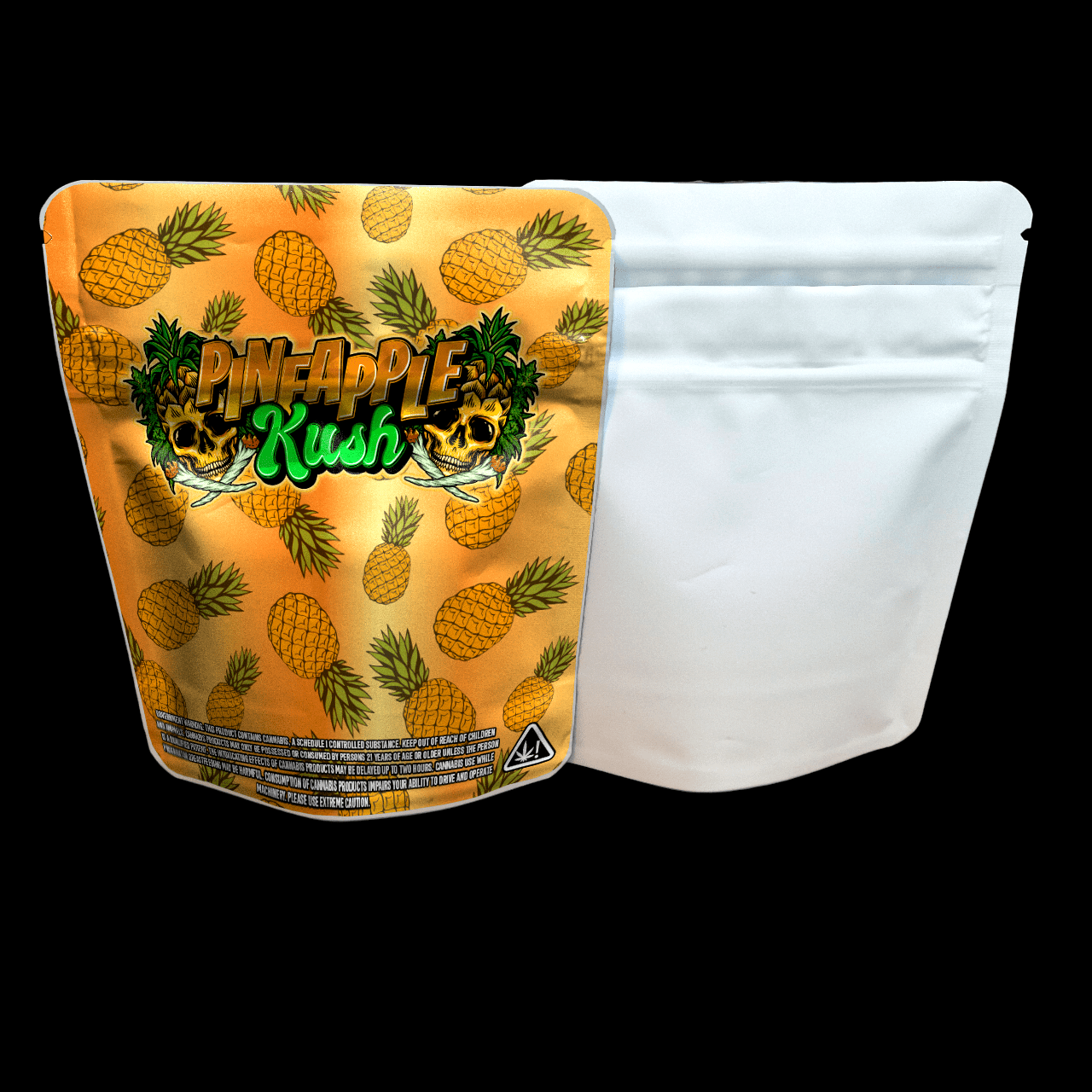 Designte Mylar Bags - Pineapple Kush