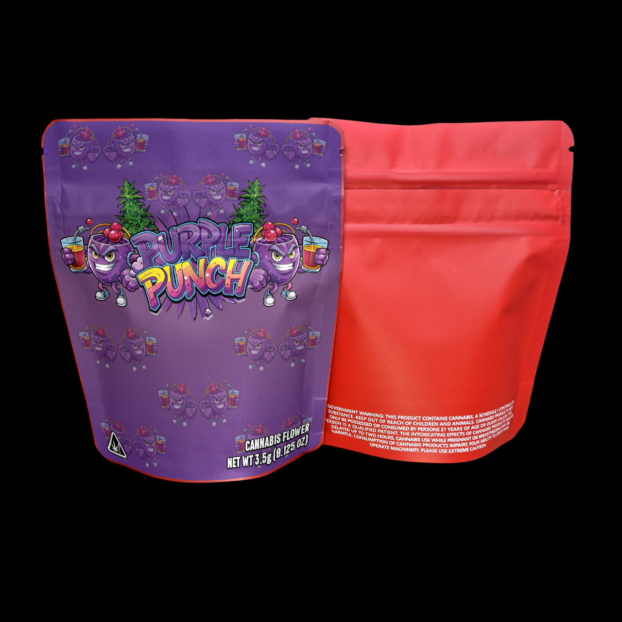 Designte Mylar Bags - Purple Punch