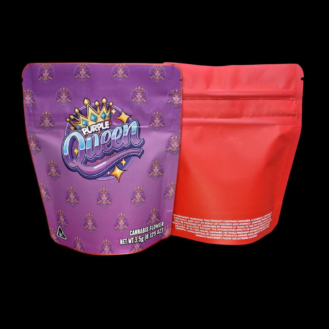 Designte Mylar Bags - Purple Queen