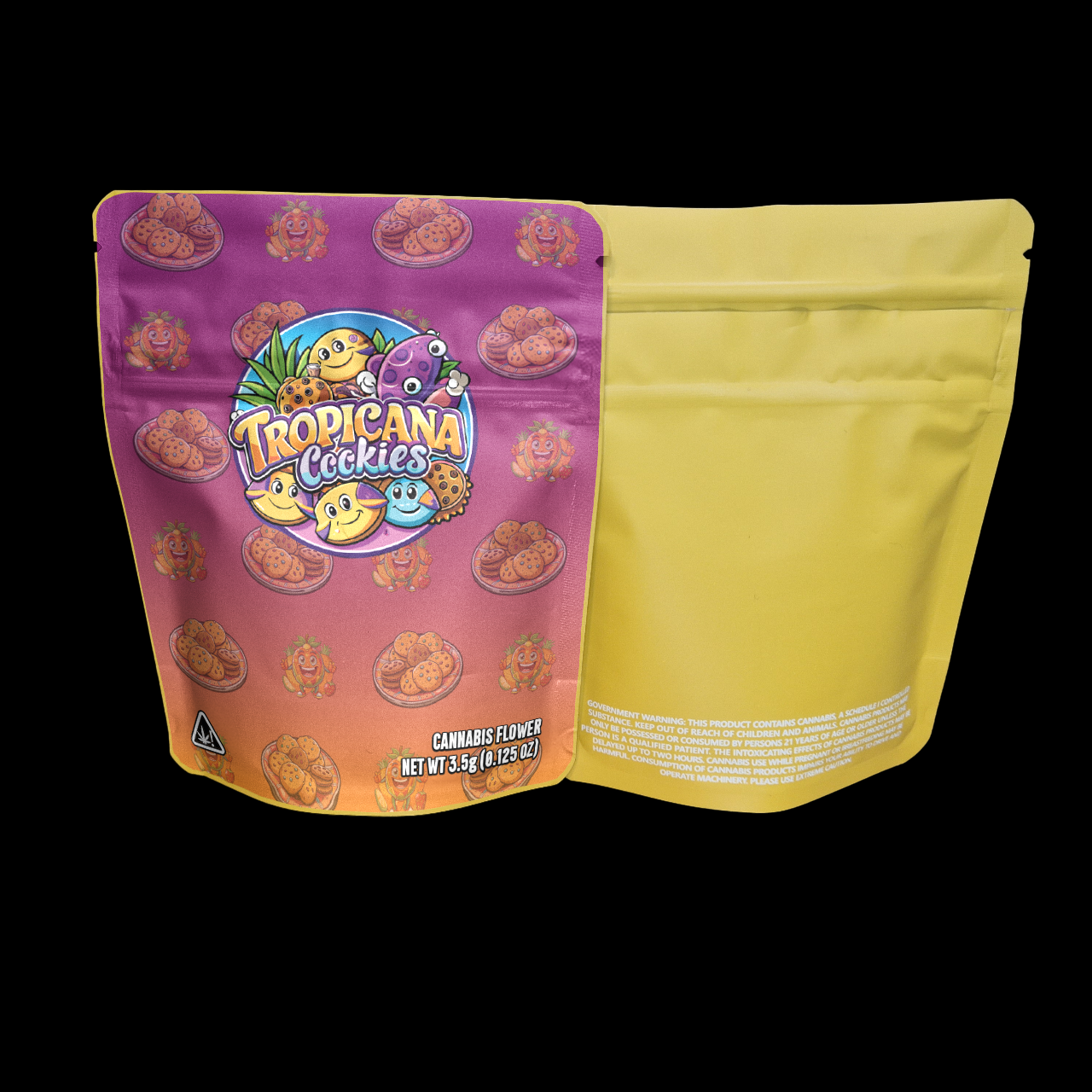 Designte Mylar Bags - Tropicana Cookies Purple