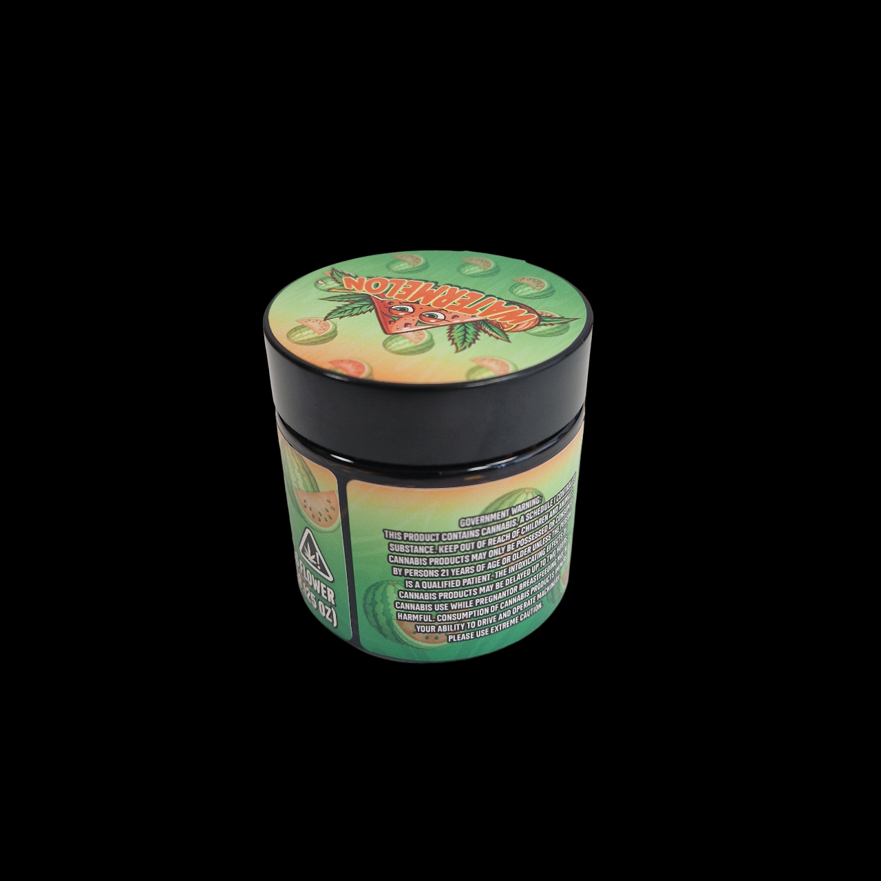 Designed Jar 60ml (3.5g) with Labels - Watermelon