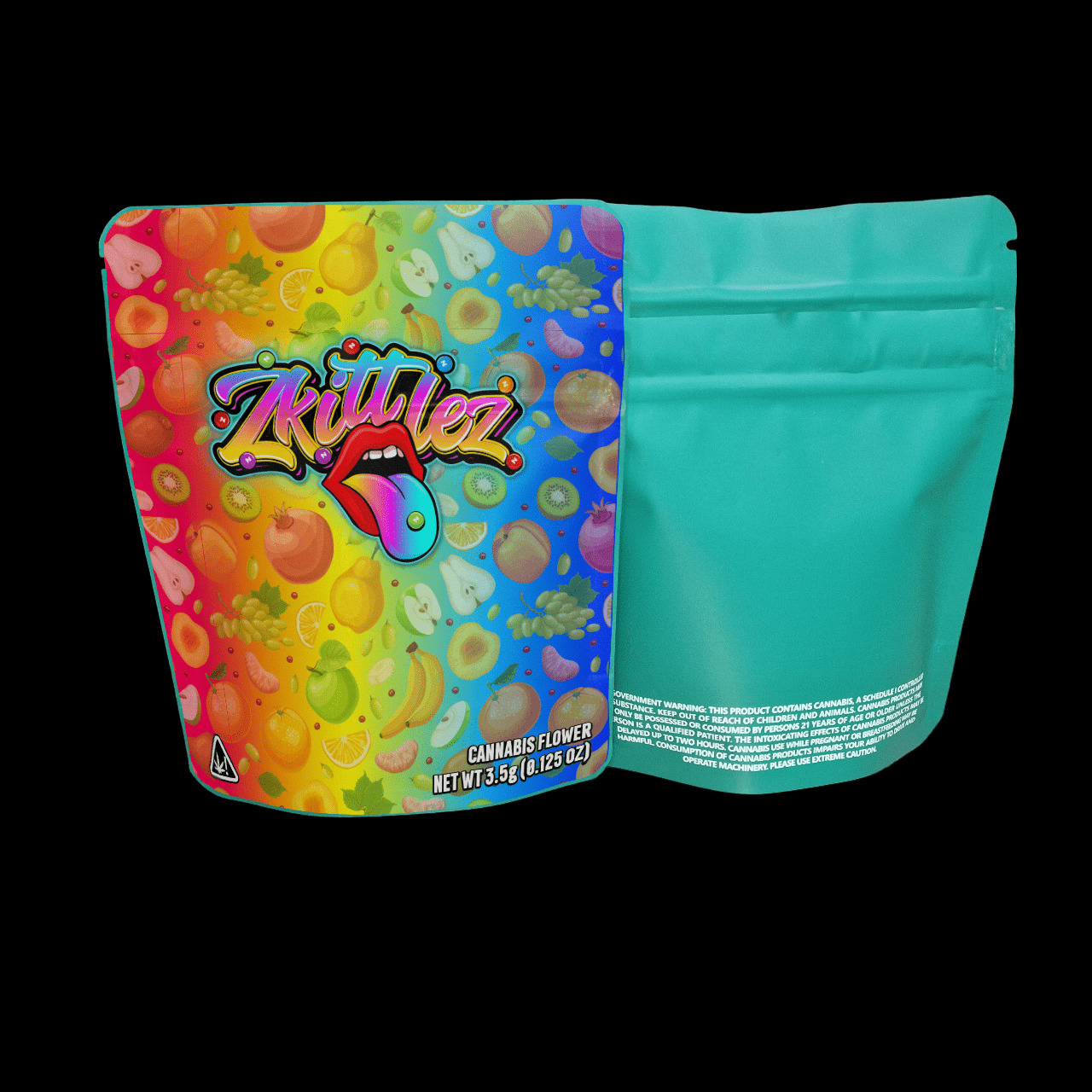 Designed Mylar Bags - Zkittlez