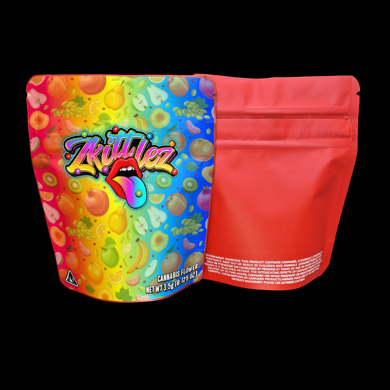 Designed Mylar Bags - Zkittlez